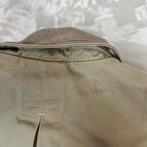 VTG Columbia Jacket Mens Large Beige Canvas Chore Coat Barn Outdoors Field - Picture 12 of 14